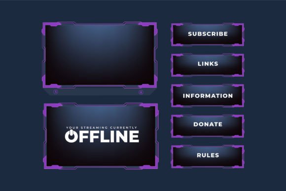 Download Modern Broadcast Overlay Border Design - Border Collection