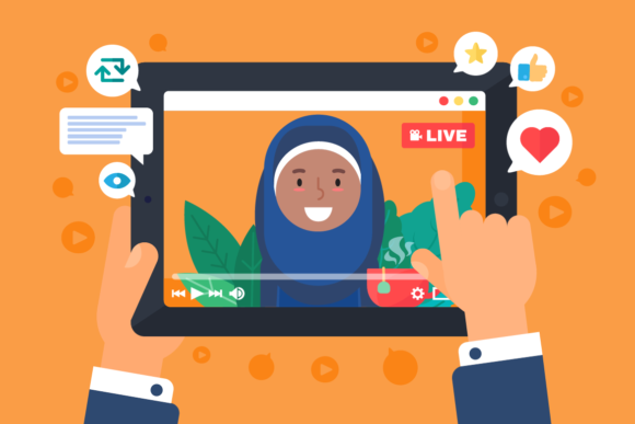 Download Arabian Female Web Streamer Concept - Premium Resources
