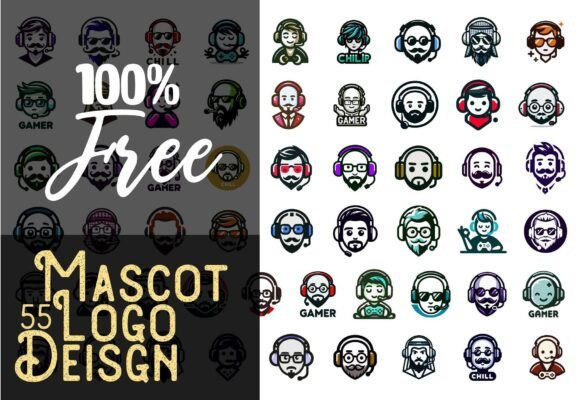 Download 55 Mascot Gaming Logo Bundle | Streamer - Premium Bundle